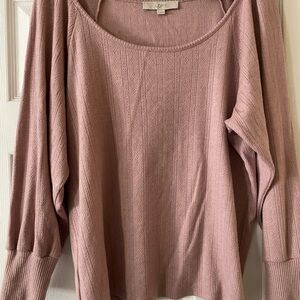 LOFT Pink Knit Sweater